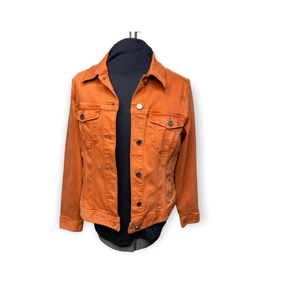 Liverpool Temma Denim Jacket In Burnt 